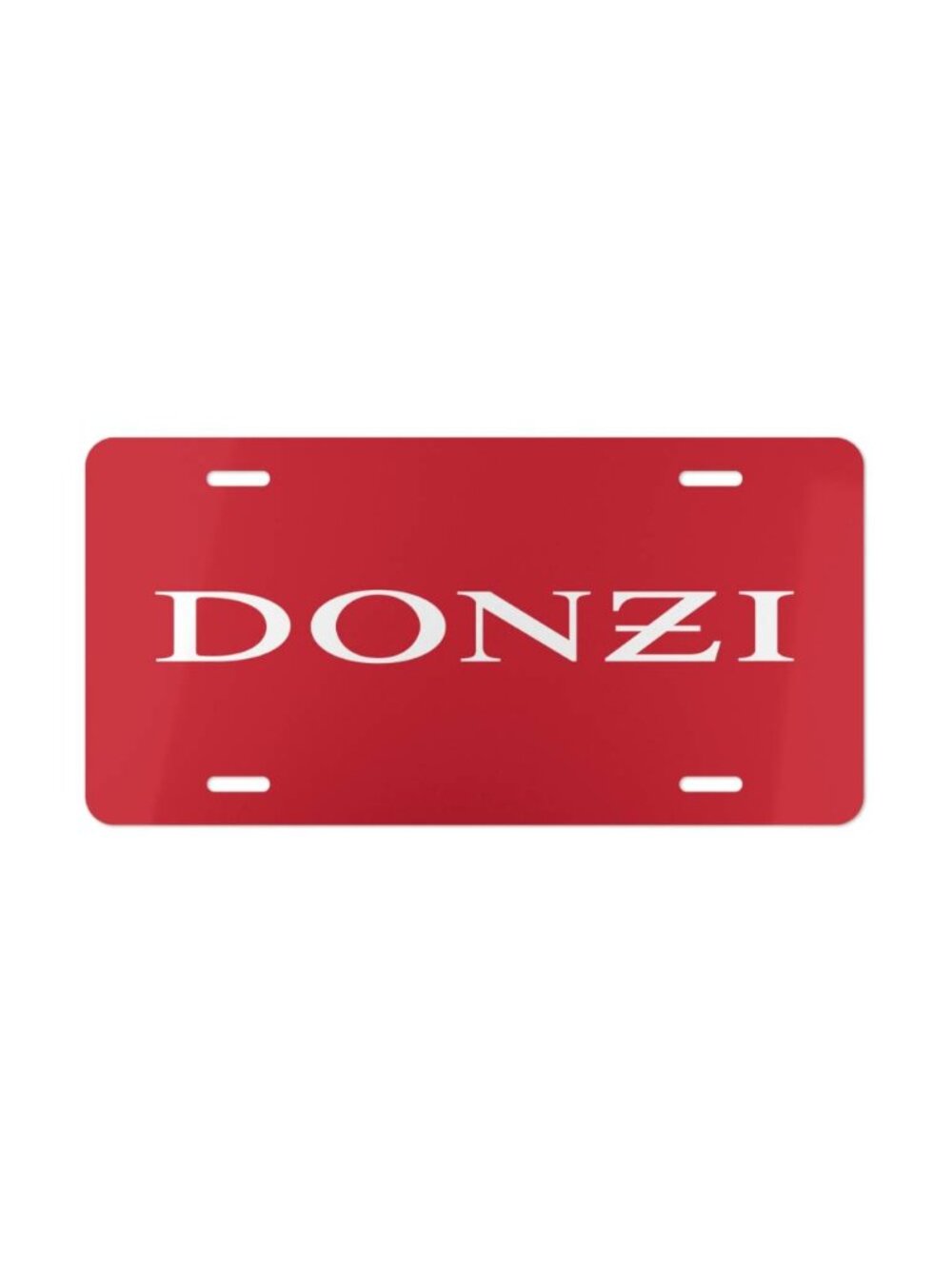 Performance Donzi Marine Vanity License Plate Offshore Aluminum Tag USA